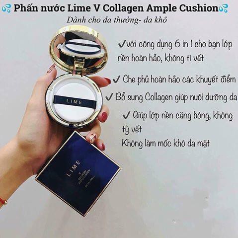 [ SALE KHÔ MÁU ] Phấn Nước Lime V Collagen Ample Cushion #20