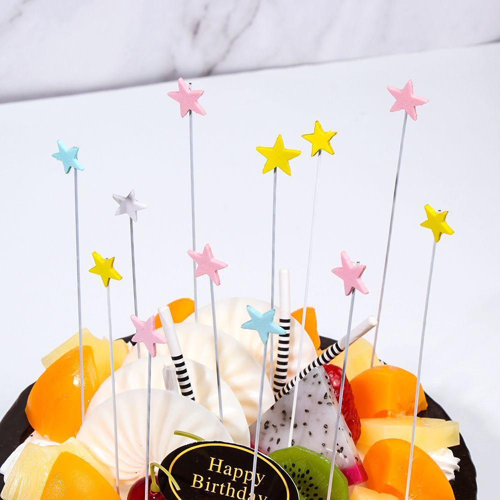 ESPO Que Cắm Trang Trí Bánh Kem Hình Ngôi Sao Chữ Happy Birthday