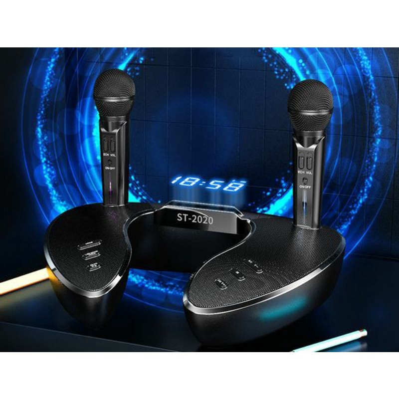Loa Bluetooth Karaoke Cao Cấp TS2020 2 micro không dây siêu hay