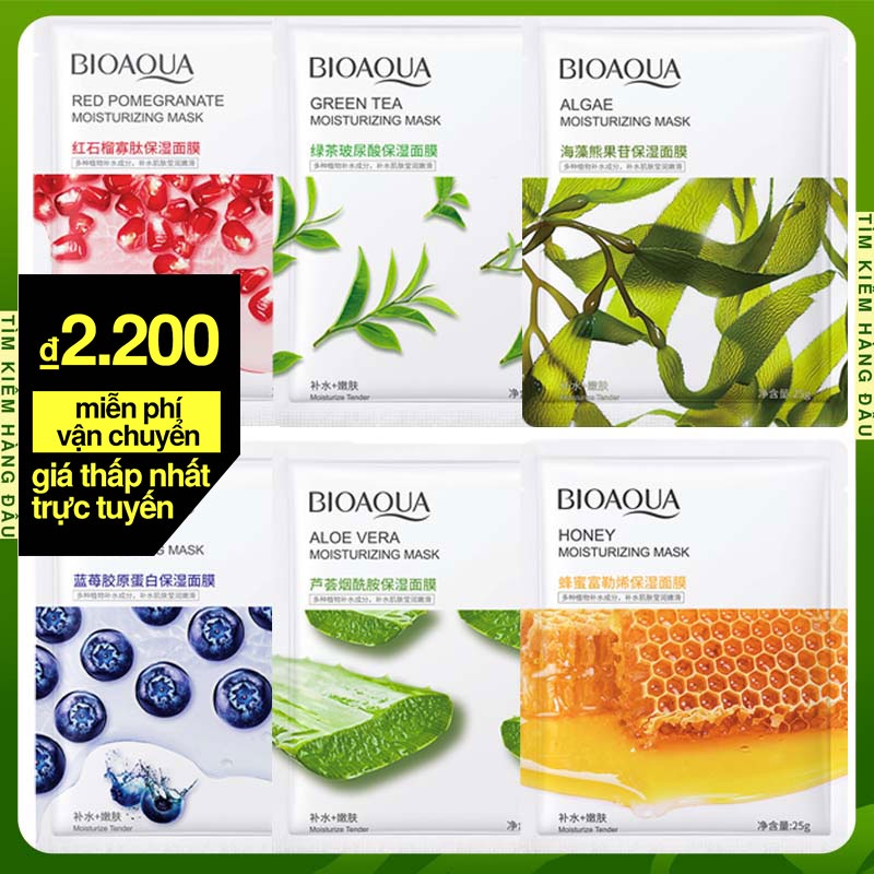 Bioaqua Mặt Nạ Giấy Hương Trái Cây Tự Nhiên Cao Cấp Chính Hãng Dưỡng Trắng Cấp Ẩm Mặt Nạ