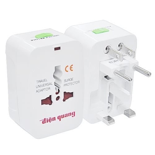 Ổ Cắm Du Lịch Điện Quang ĐQ ESK TV01 - Hàng Chính Hãng