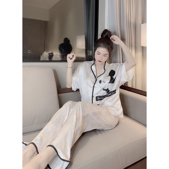 Đồ bộ Pijama lụa LATIN mẫu chuẩn tay ngắn siêu xinh 💕