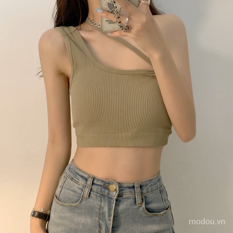 Áo 2 dây kiểu dáng mới có đệm ngực thời trang cho nữ