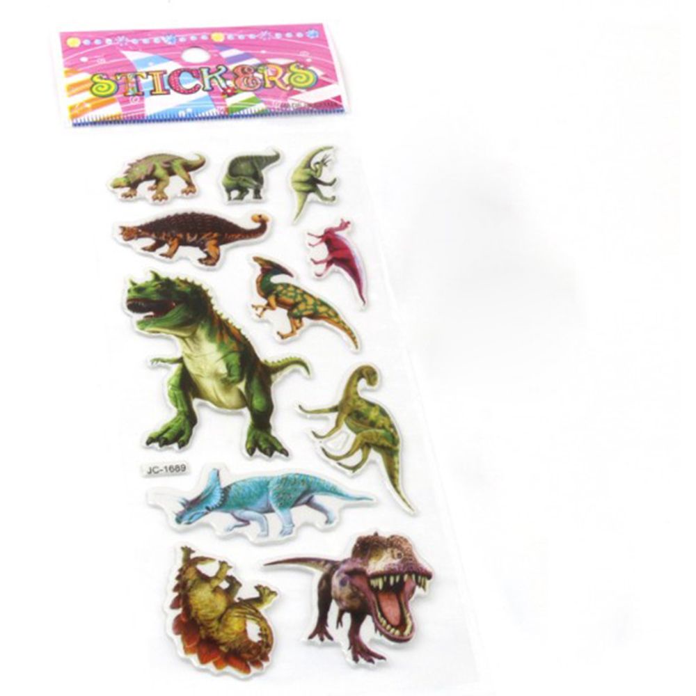 Bộ 10 tấm hình dán hoạt hình 3D màu sắc ngẫu nhiên trang trí sổ tay cho bé