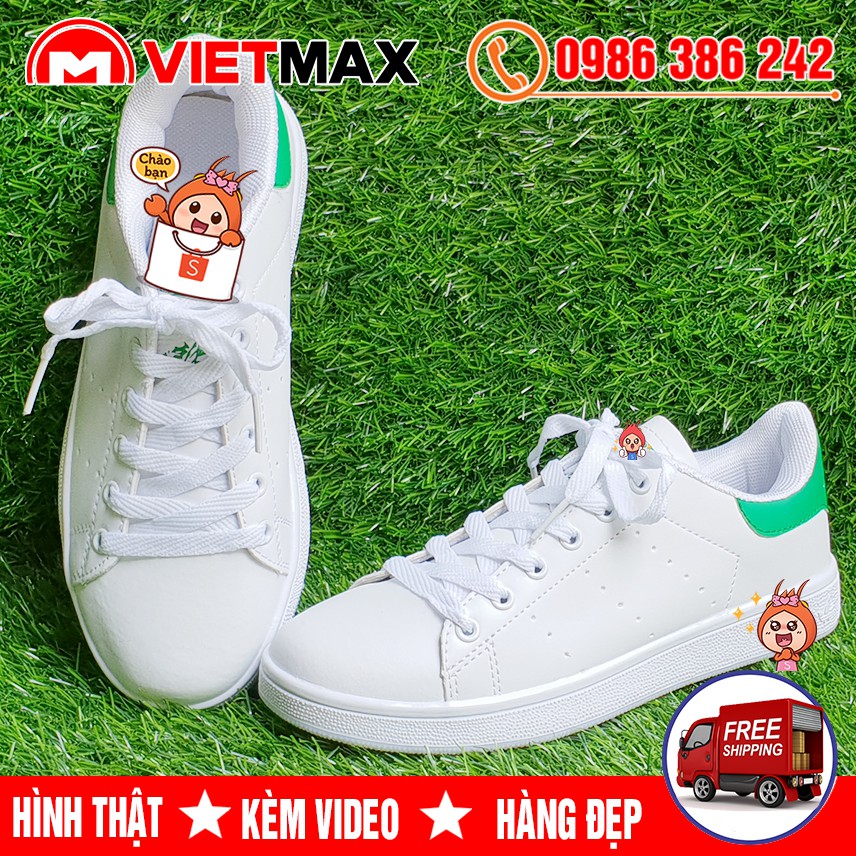 💎 [SALE GIẢM GIÁ] Giày Thể Thao Stan Smith Trắng Gót Xanh Lá Giá Rẻ