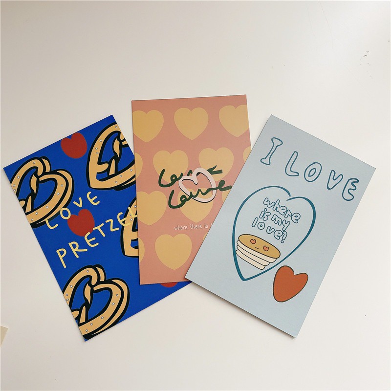 Ảnh trang trí bàn học THỎ STATIONERY phụ kiện trang trí set postcard decor dán tường cute dễ thượng giá rẻ hàn quốc