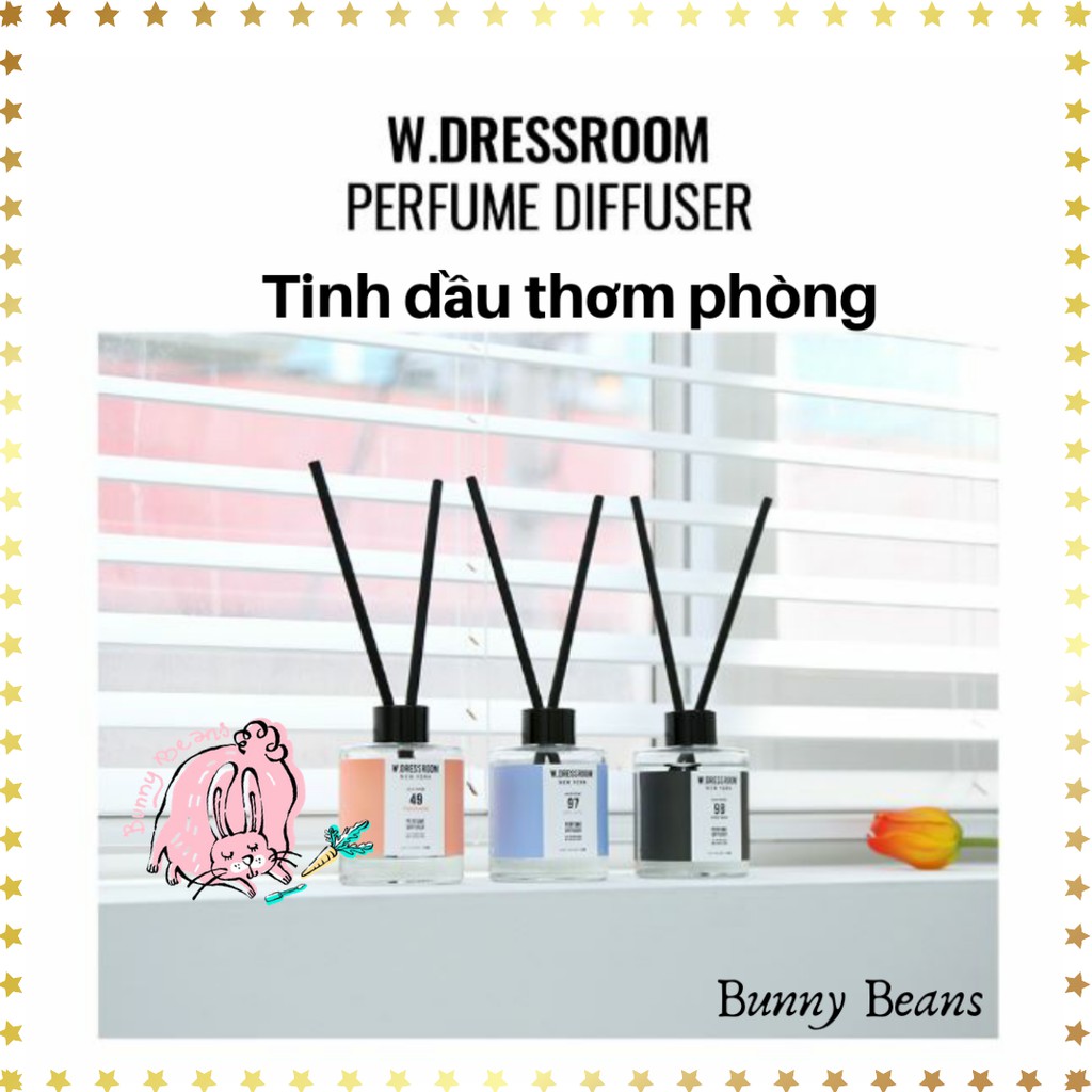 (Đặt trước) [Wdressroom] Set tinh dầu khuếch tán thơm phòng WDRESSROOM mùi 49, 97, 98