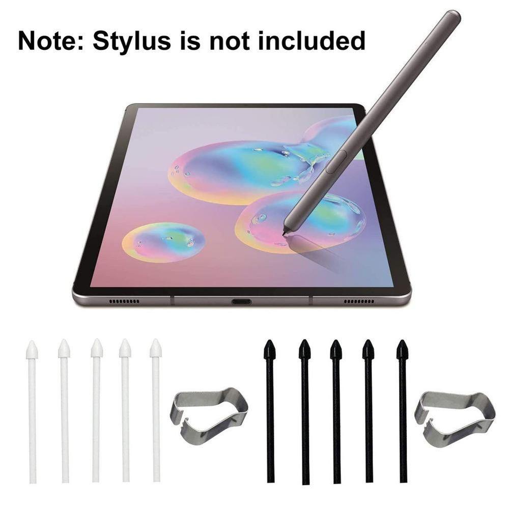 ❤LANSEL❤ Smoothly Replacement Nib Parts Stylus Refill Tool Touch Pen Tips Accessories with Metal Clip Substite Durable Pen Point/Multicolor