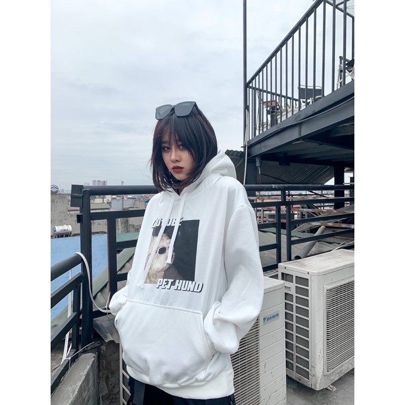 Áo hoodie PET nỉ bông ấm áp