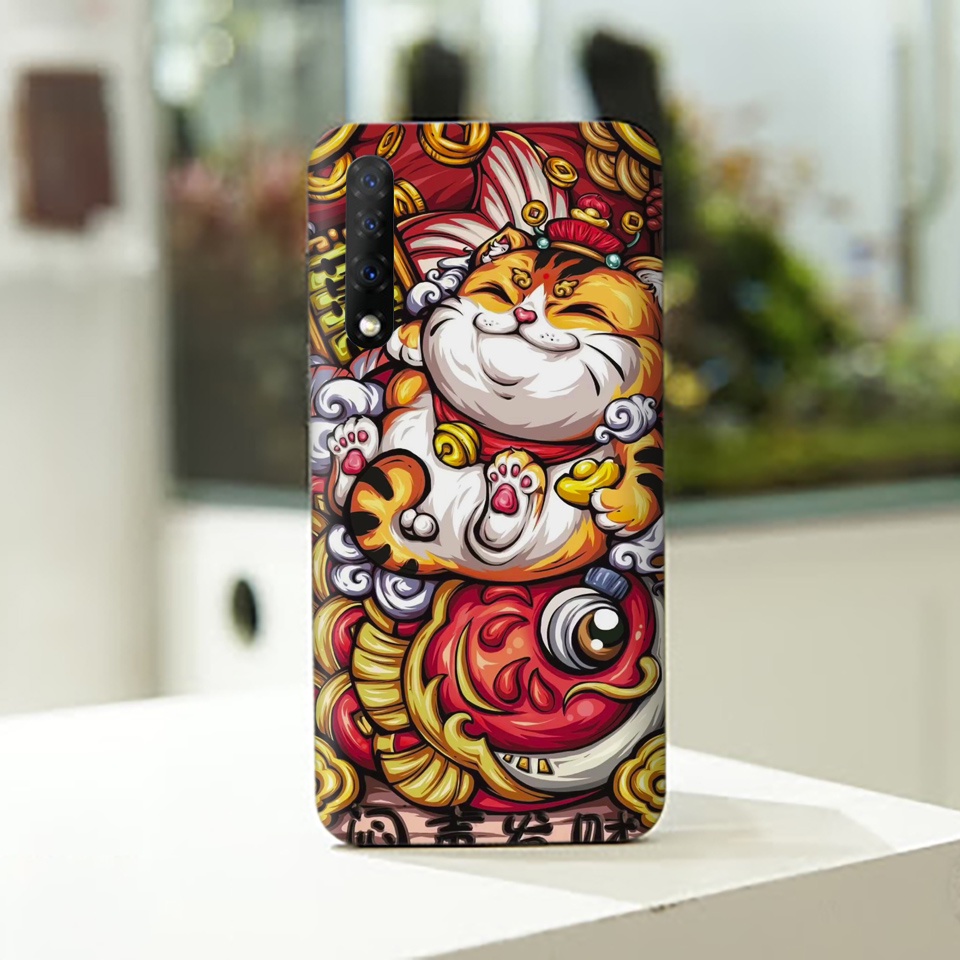 Miếng Dán Skin Điện Thoại In Hình Mèo Thần Tài 3 Cho Iphone 7/ 8/ X/ XS/ 11/ 11 Pro Max/ 12/ 12 Pro Max/ 13/ 13 pro max