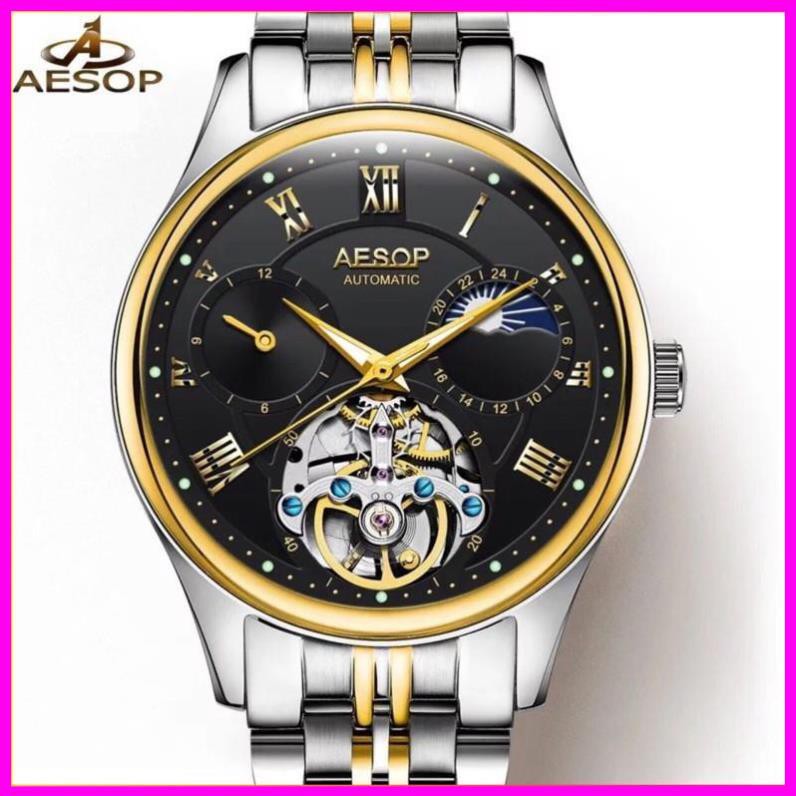 ĐỒNG HỒ NAM AUTOMATIC AESOP 2020 CAO CẤP FULL BOX ( TẶNG KÈM PHỤ KIỆN THÂU DÂY VÀ DÂY DA )