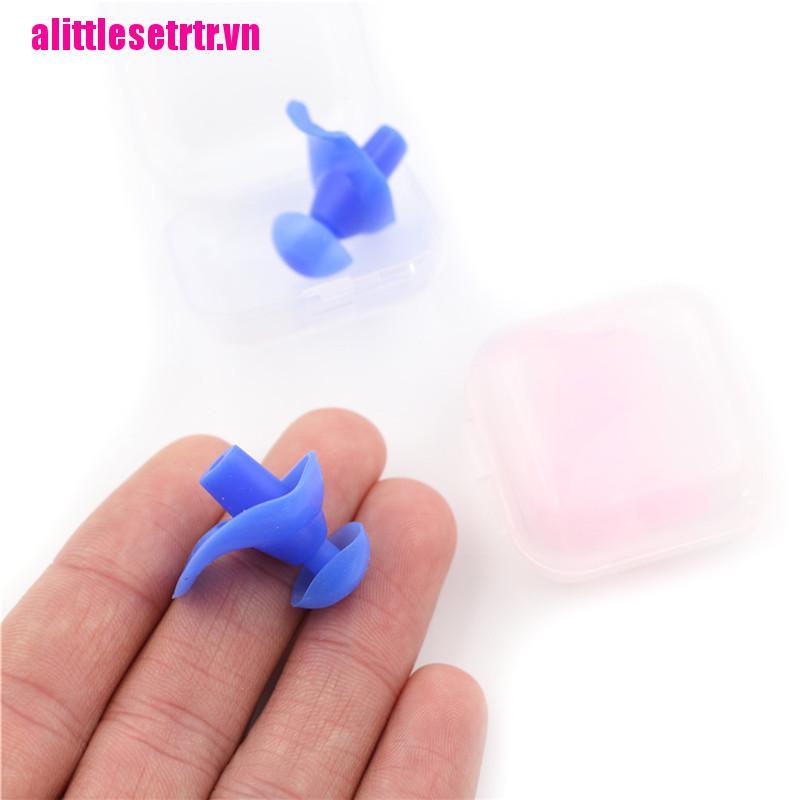 1 Cặp Nút Bịt Lỗ Tai Khi Bơi Bằng Silicone Mềm Tiện Dụng