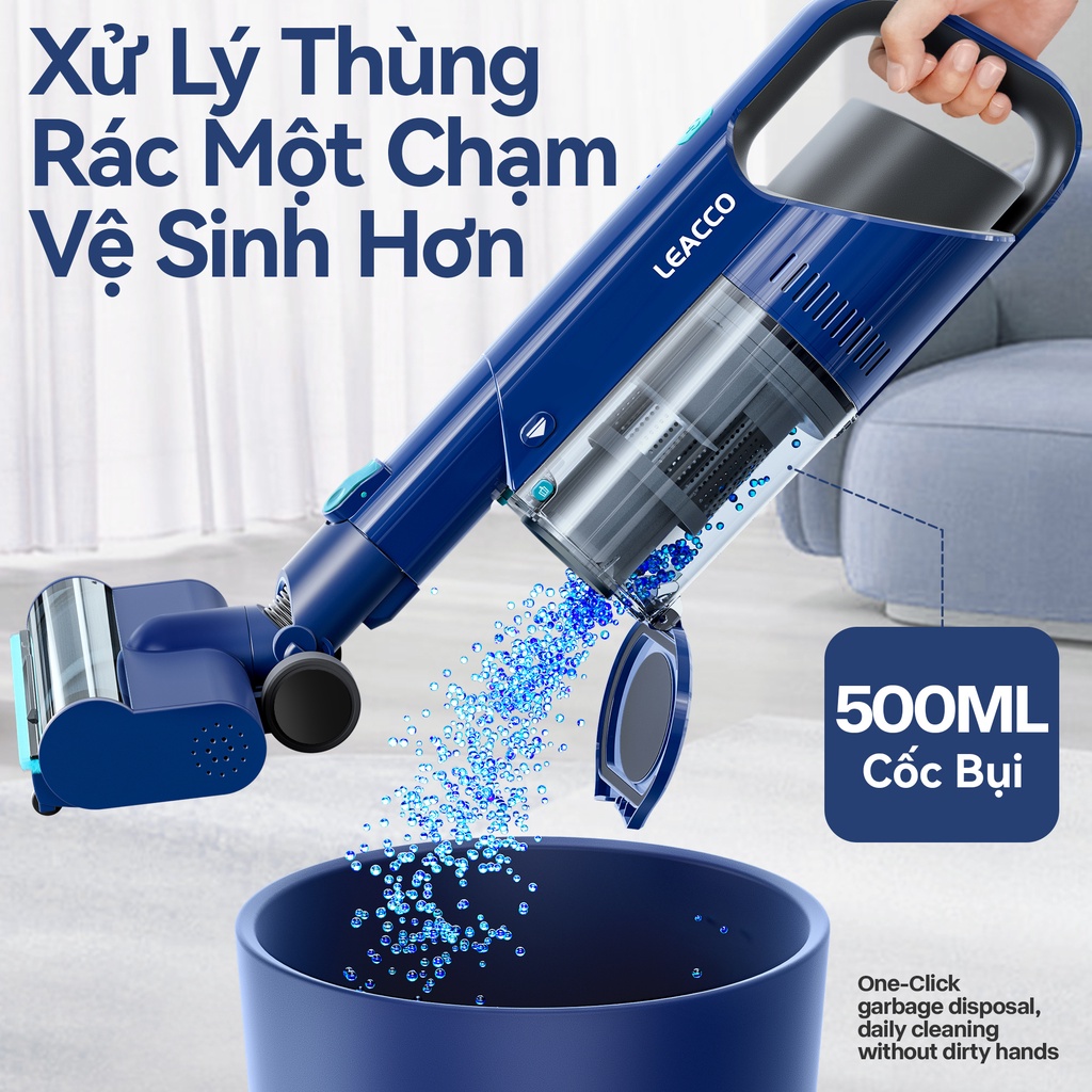 Máy hút bụi chân không LEACCO S31 trọng lượng nhẹ 1.2kg 20Kpa