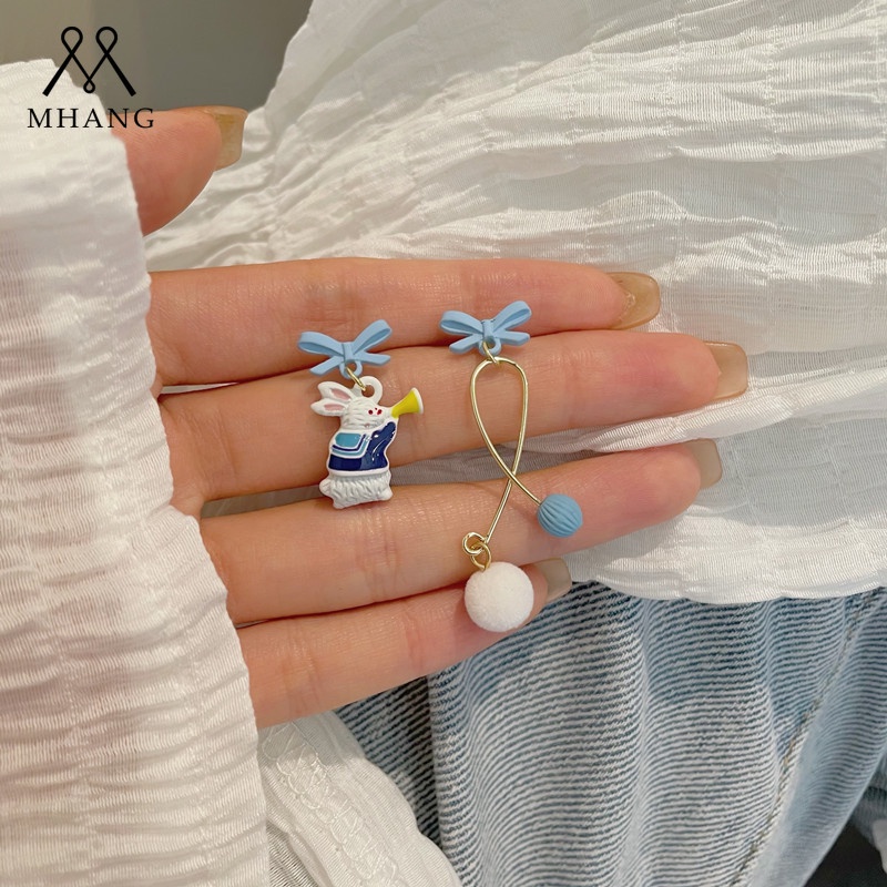 Khuyên Tai Nữ Dáng Dài Đính Nơ Thời Trang Xinh Xắn