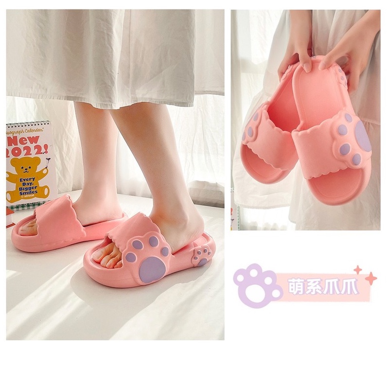 Dép Đi Trong Nhà Đế Dày Chống Trượt Dễ Thương Cho Nữ