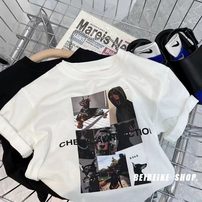 Áo Thun Tay Ngắn Cổ Tròn Thời Trang Mùa Hè 2022 Phong Cách Hàn Quốc Dành Cho Bé Trai Và Bé Gái