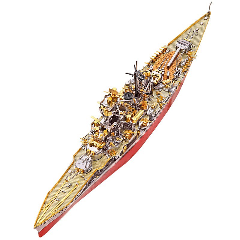 Mô Hình 3D Kim Loại Tự Lắp Ráp Tàu Chiến Piececool Nagato Yamato Bismarck HMS POW ...