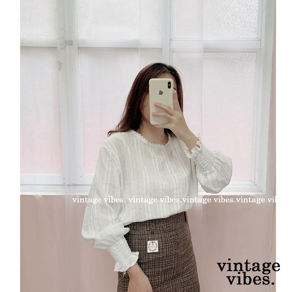 🚛 Áo babydoll cổ viền bèo tay chun Ulzzang (hàng QC loại 1) - Ảnh thật tự chụp 1000% | BigBuy360 - bigbuy360.vn