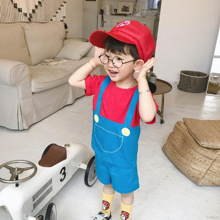 Bộ Quần Áo Hóa Trang Nhân Vật Mario Dành Cho Bé Trai Và Bé Gái (Có Thể Tuỳ Chọn)