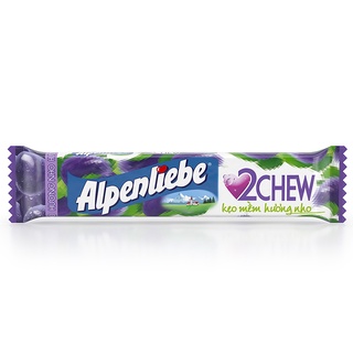 Kẹo mềm hương nho Alpenliebe 2Chew thanh 24.5g