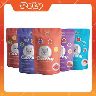 Combo 5 gói pate Catchy vị cá ngừ 70g tại Pety