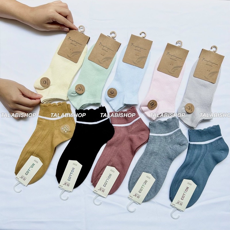 Tất vớ nữ, thể thao COTTON cổ ngắn NHIỀU MÀU thời thượng, dễ phối giày Talabishop