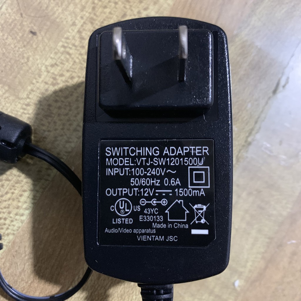 Bộ nguồn Vientam 12V-1.5A chính hãng mới có đèn báo