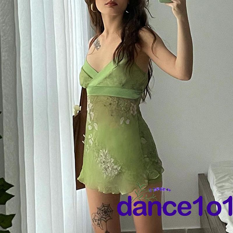 ✭Yr♔Đầm Sát Nách Hoạ Tiết Hoa Thiết Kế Cổ Chữ V Quyến Rũ