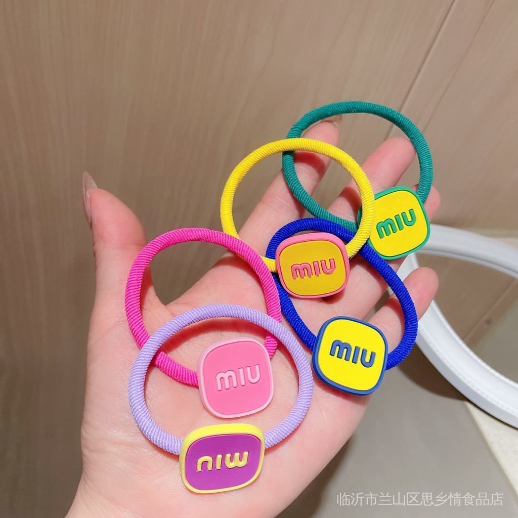 Dây Buộc Tóc Cao Su Màu Sắc Ngọt Ngào Dễ Phối Đồ Cho Nữ