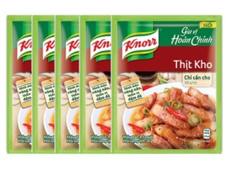 Combo 5 gói Gia vị Thịt Kho Knorr 28g