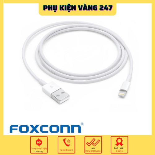 Cáp sạc lightning iphone ⚡ FULLBOX ⚡ Dây sạc lightning iphone Foxconn cam kết hàng chuẩn zin bảo hành 12 tháng