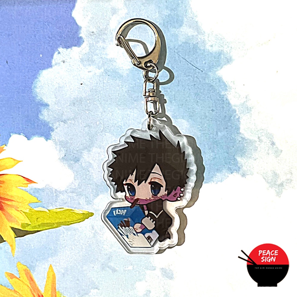 Móc khóa BOKU NO HERO ACADEMIA HỌC VIỆN ANH HÙNG ver ĐỒ ĂN anime chibi mica trong acrylic