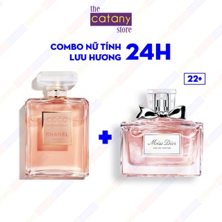 COMBO 2 CHAI NƯỚC HOA MINI NỮ TÍNH CHIẾT TINH DẦU NHIỀU LƯU HƯƠNG 24H
