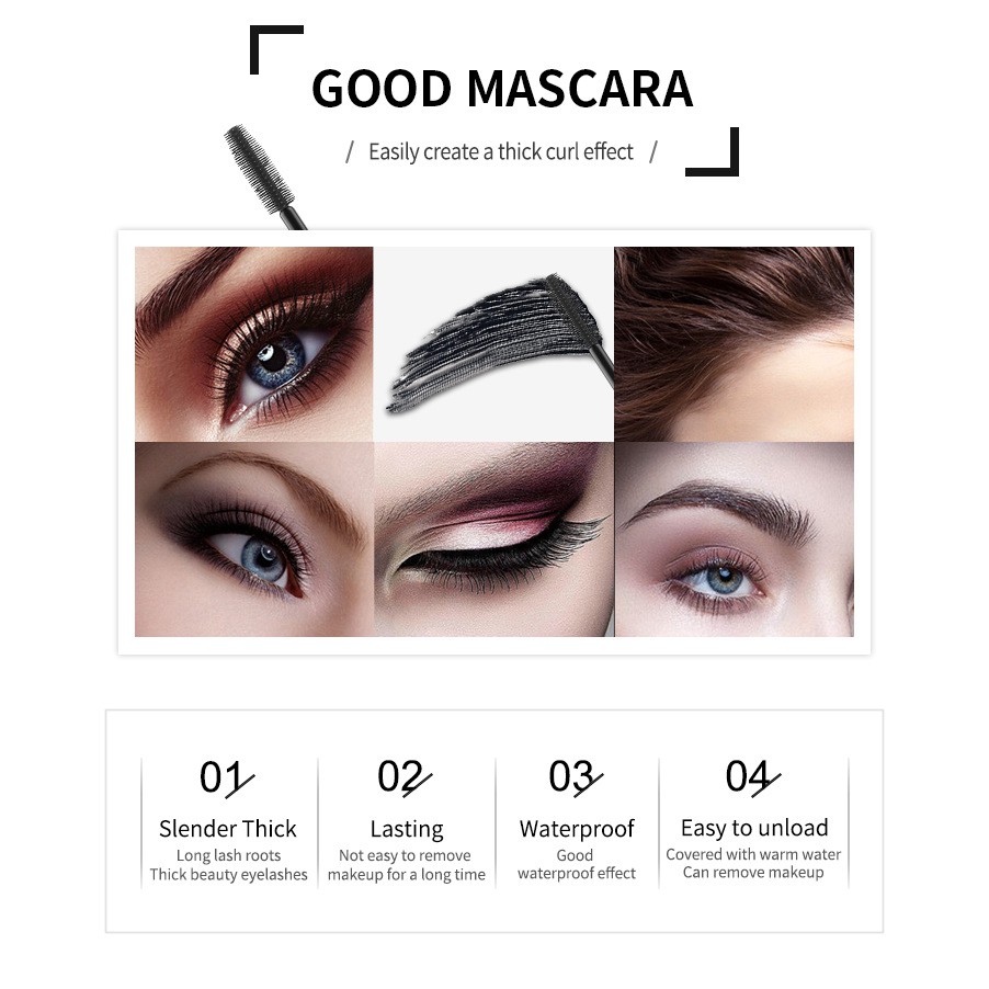 (Hàng Mới Về) Mascara Vibely Sợi Tơ 4d Chống Thấm Nước Chuốt Dài Và Dày Mi | BigBuy360 - bigbuy360.vn