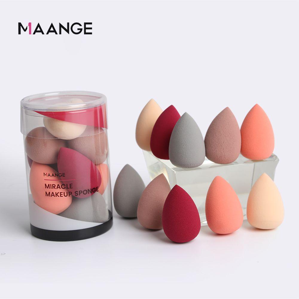 Set 10 Mút Trang Điểm Mini Hình Giọt Nước Nhiều Màu Sắc
