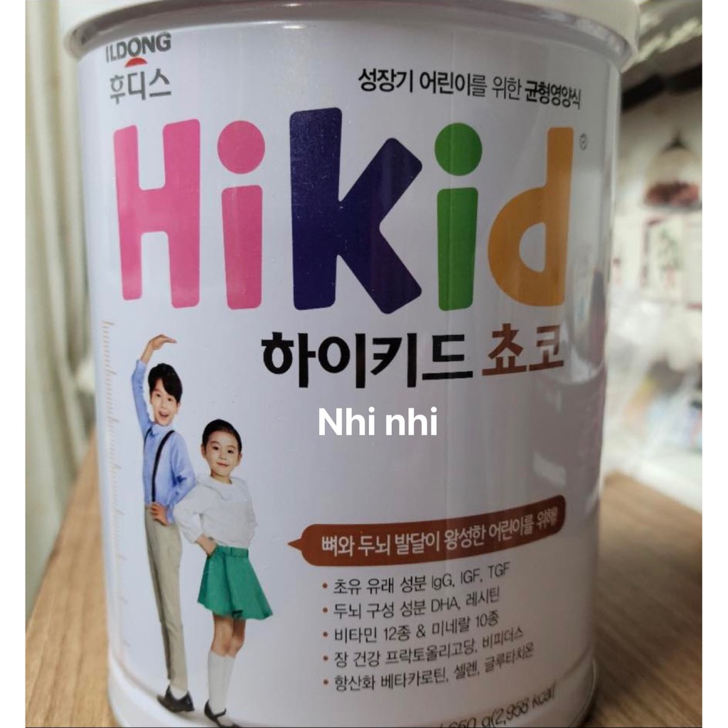 Sữa hikid socola cho trẻ từ 1 tuổi