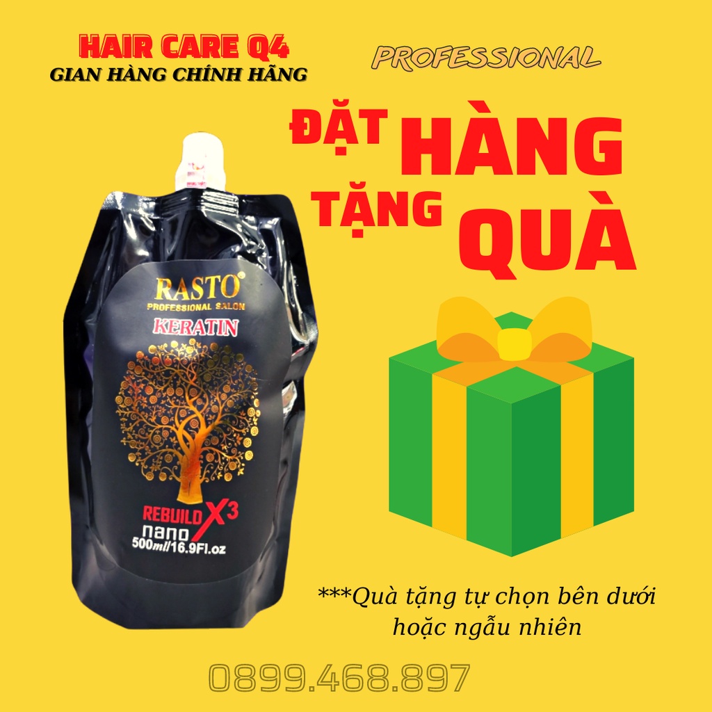 Hấp ủ phục hồi Tóc Rasto X3, hấp dầu dưỡng tóc X3, keratin tái tạo tóc Rasto - Hair Care Q4