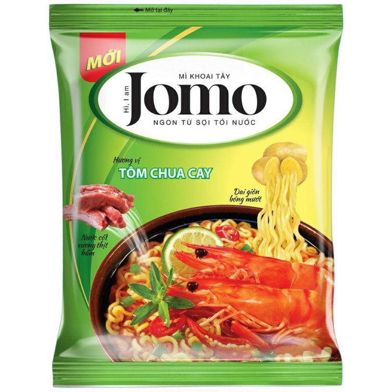 MÌ KHOAI TÂY JOMO TÔM CHUA CAY/ XỐT BÒ HẦM/ SƯỜN HẦM MĂNG CHUA 80G