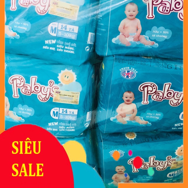 Bộ 140 miếng Tã dán Paby’s size M (5-10kg)
