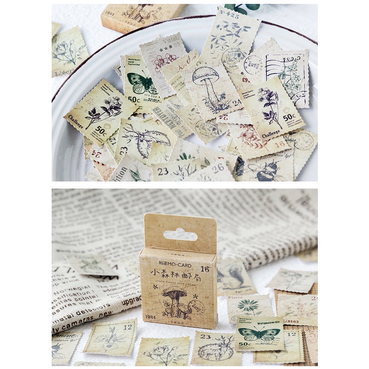 Flowertree Sticker Bộ 46 hình dán trang trí chủ đề khu rừng