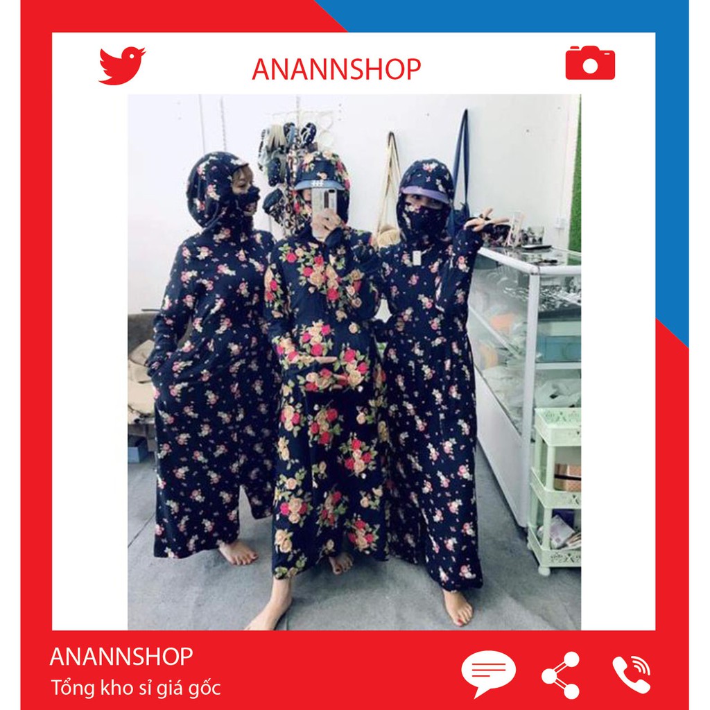 [ Mã WASTRUN4 giảm 10% tối đa 30K đơn 99K] ( Anannshop ) Bộ lanh chống nắng toàn thân 2 lớp