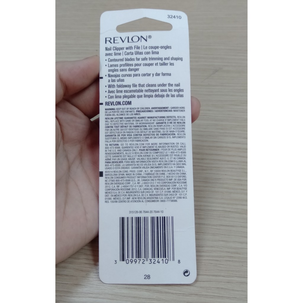 Bấm móng tay, bấm móng chân Revlon chính hãng