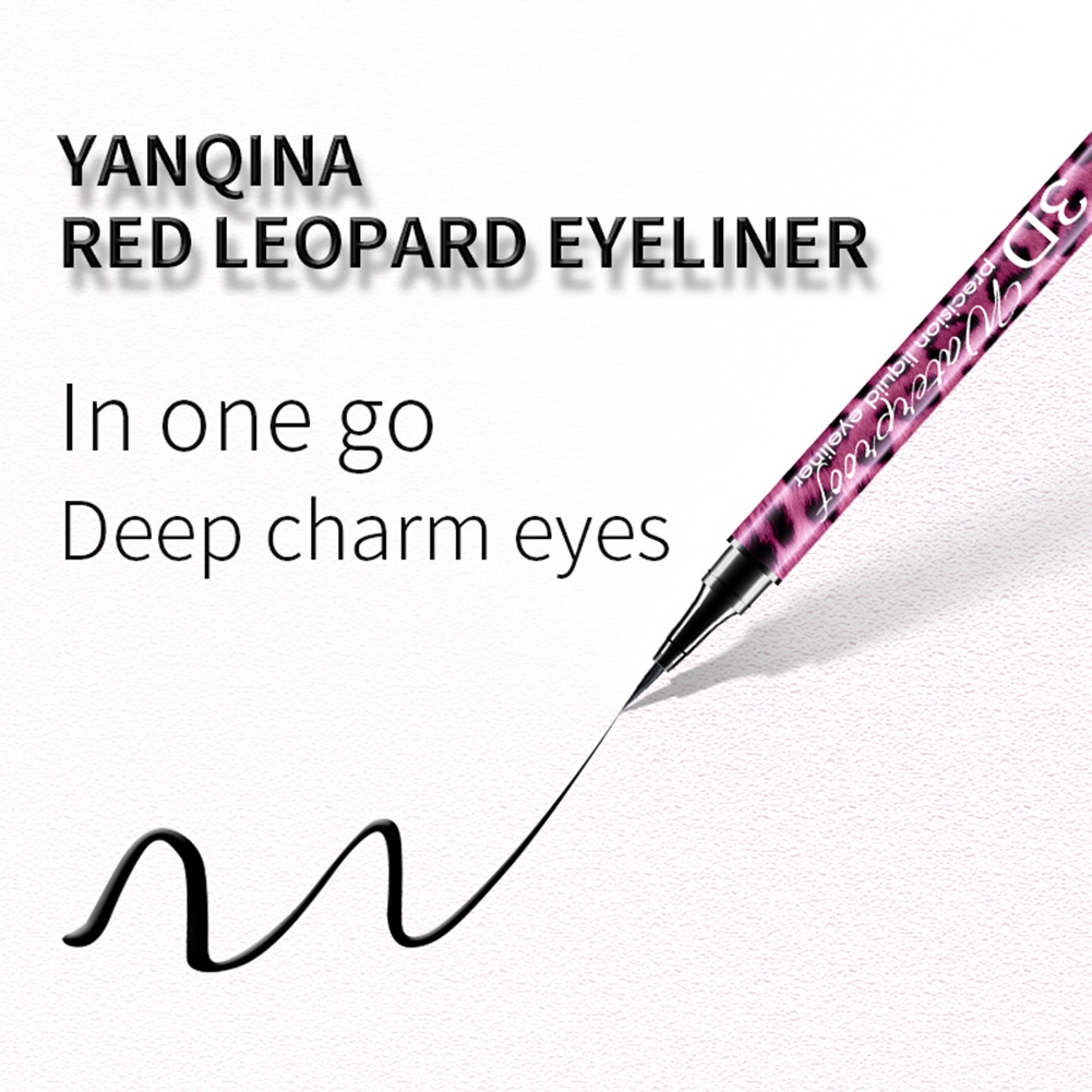 Bút kẻ mắt YANQINA dạng lỏng chống thấm nước nhanh khô không nhòe thiết kế vỏ họa tiết da báo
 | BigBuy360 - bigbuy360.vn