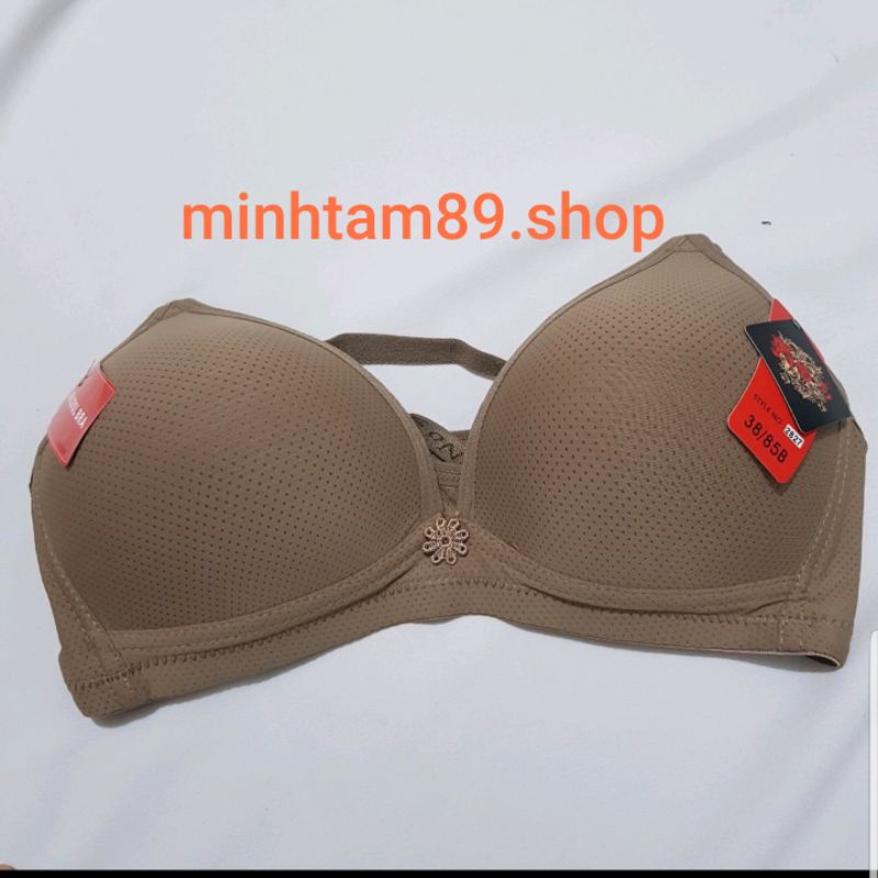 Áo lót thái không gọng mỏng Cup B siêu mềm mát 2827, có lỗ thoáng khí