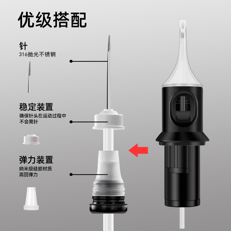 Bộ 20 Thiết Bị Xăm Hình Chất Lượng Cao Phong Cách Mới #Bộ 10 Kim Xăm Lụa 0.30mm Cheyenne Dùng Một Lần