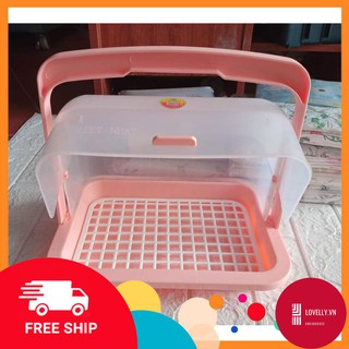 Khay Úp bình sữa có nắp đậy Hàng Việt Nhật