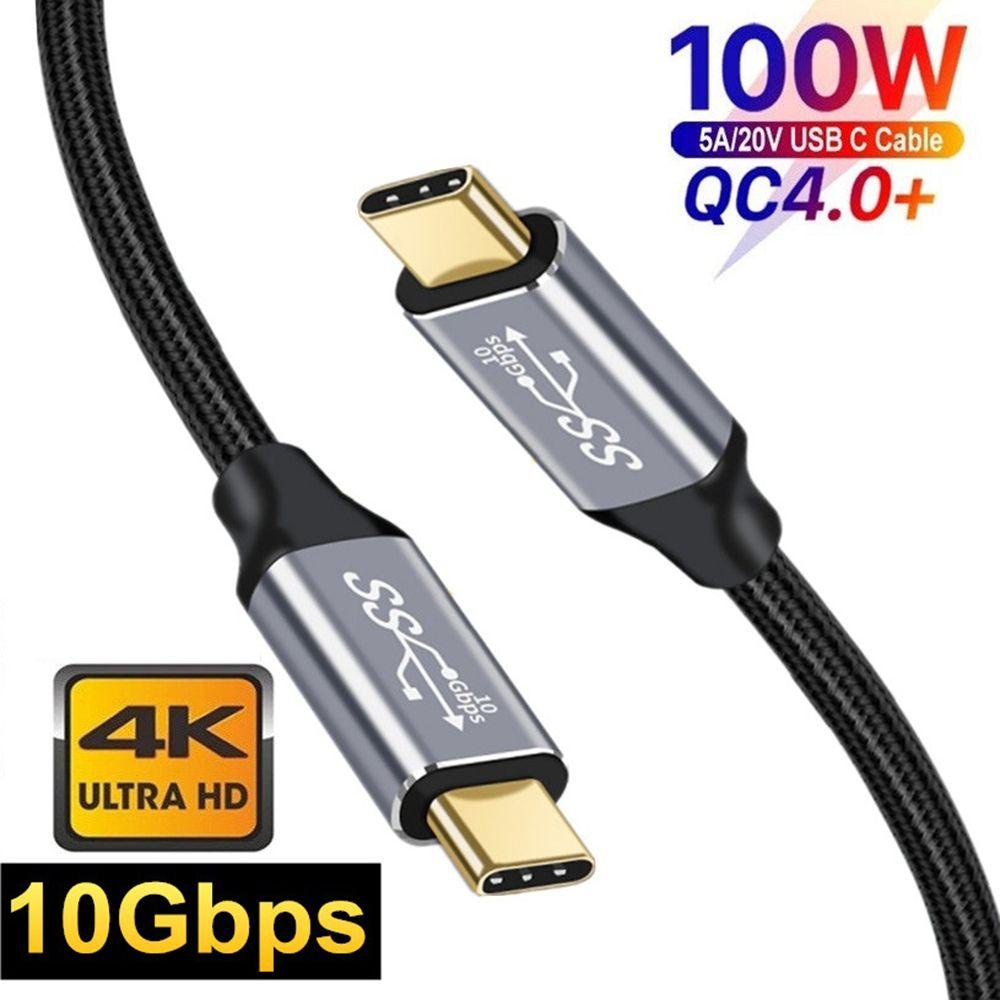 Cáp SạC Nhanh 10Gbps 100W ChuyểN ĐổI Dữ LiệU LoạI C