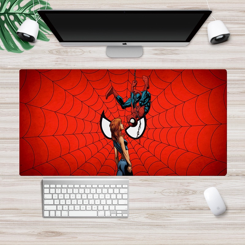Tấm lót chuột họa tiết in người nhện marvel chống trượt chống thấm nước cỡ 30x60cm