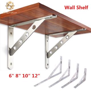 【giảm giá lớn】Set 2 thanh đỡ chữ L bằng thép không gỉ 3mm dùng đỡ giá treo tường