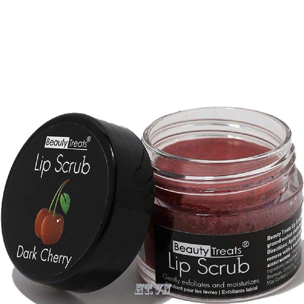 Tẩy Tế Bào Chết Cho Môi Beauty Treats Lip Scrub (10.5g) Dark Cherry- hương Cherry chính hãng